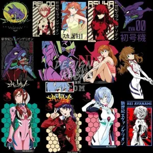 19 Evangelion Designs Bundle PNG