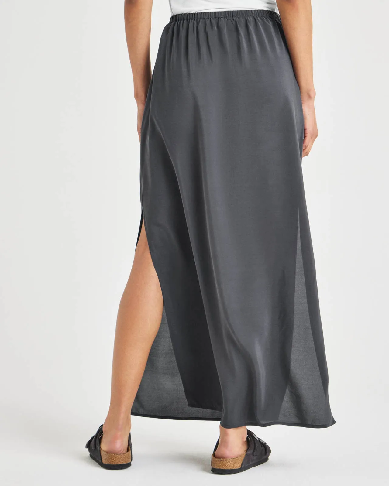 Alessandra Silk Maxi Skirt