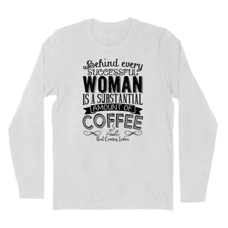 Amount Of Coffee Black Print Hoodies & Long Sleeves