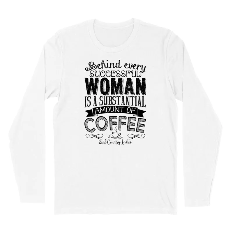 Amount Of Coffee Black Print Hoodies & Long Sleeves