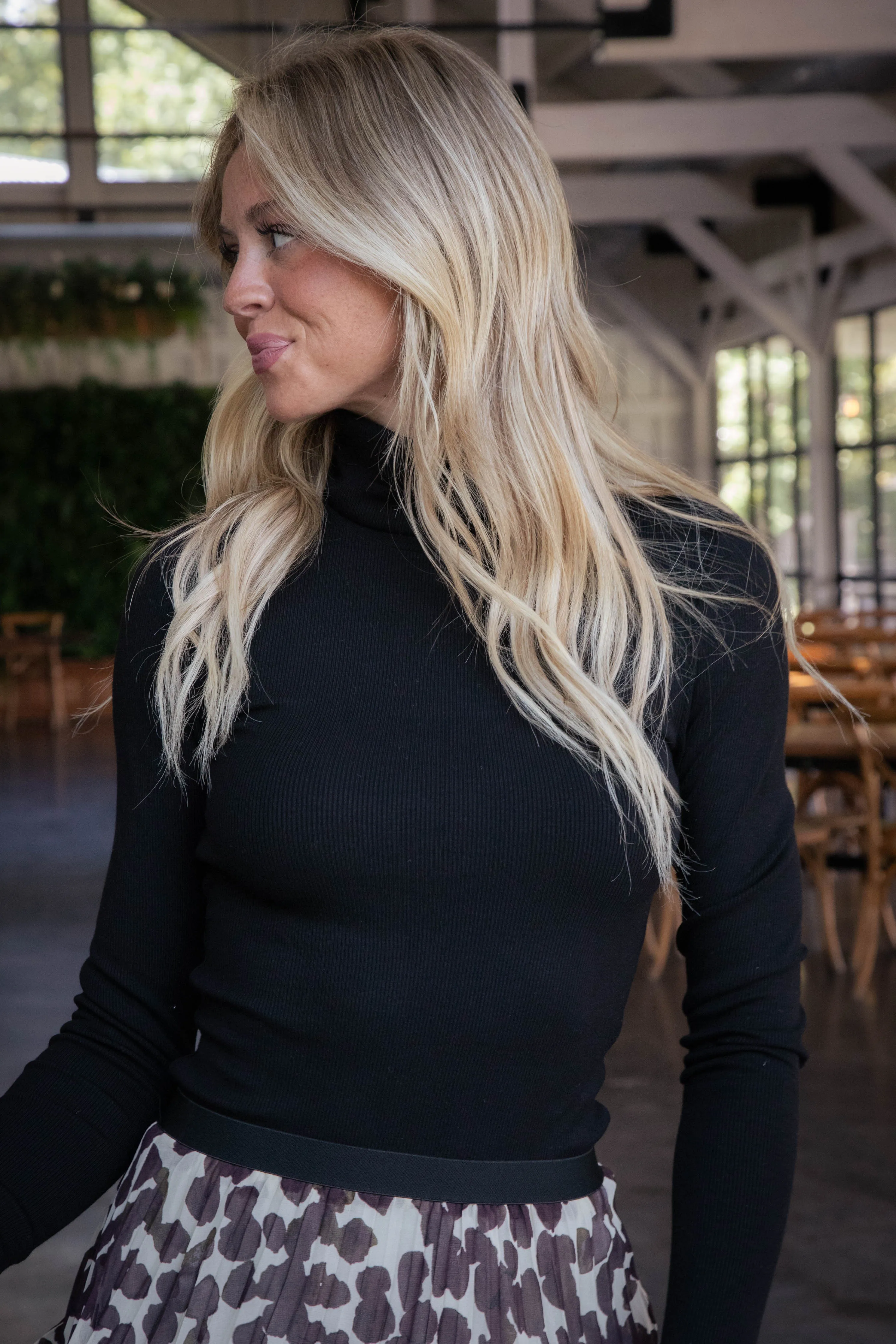 Andi Essential Turtleneck, Black | Sanctuary