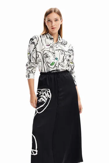 Arty Face Skirt