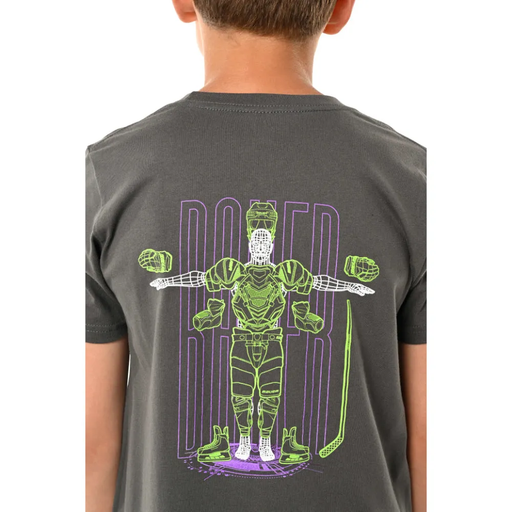 BAUER SCAN YOUTH DARK GREY T SHIRT