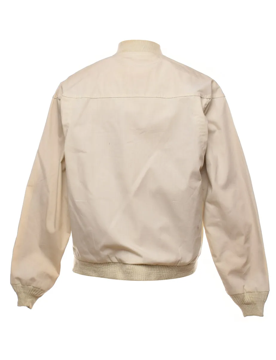 Beige Classic Zip-Front Jacket - L