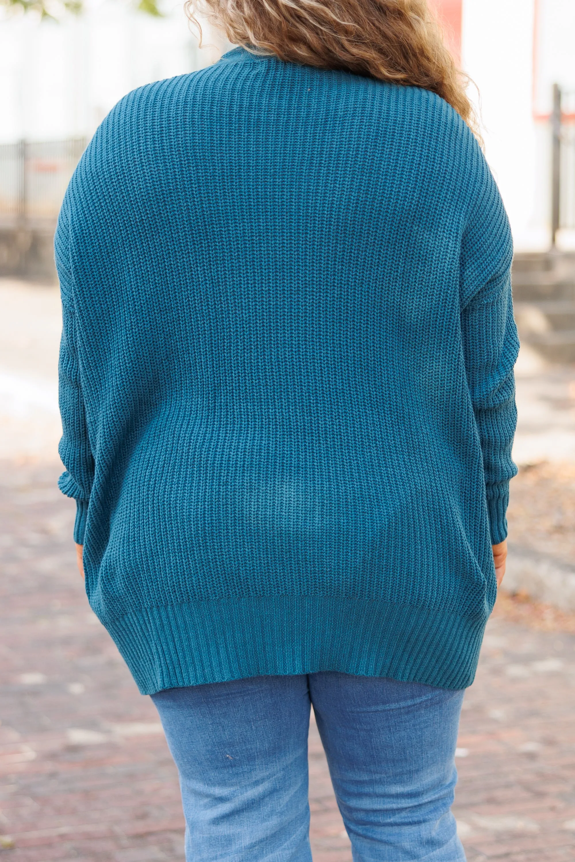 Brighter Than The Moon Cardigan, Teal