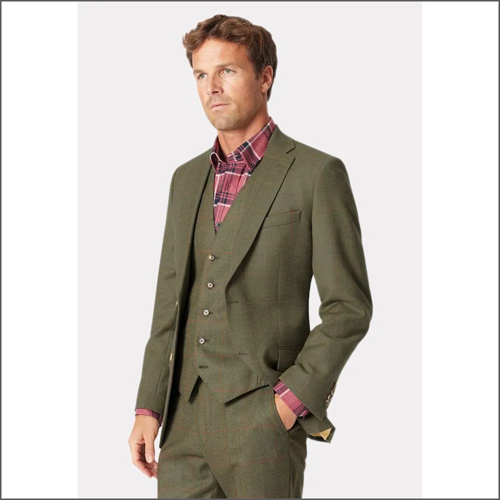 Brook Taverner Dalton Tweed Suit Jacket--