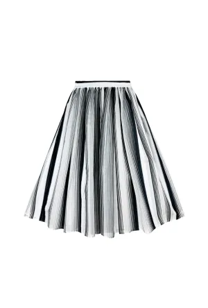 Buru   Pencil & Paper Co. The Marilyn Skirt - Black & White Stripe