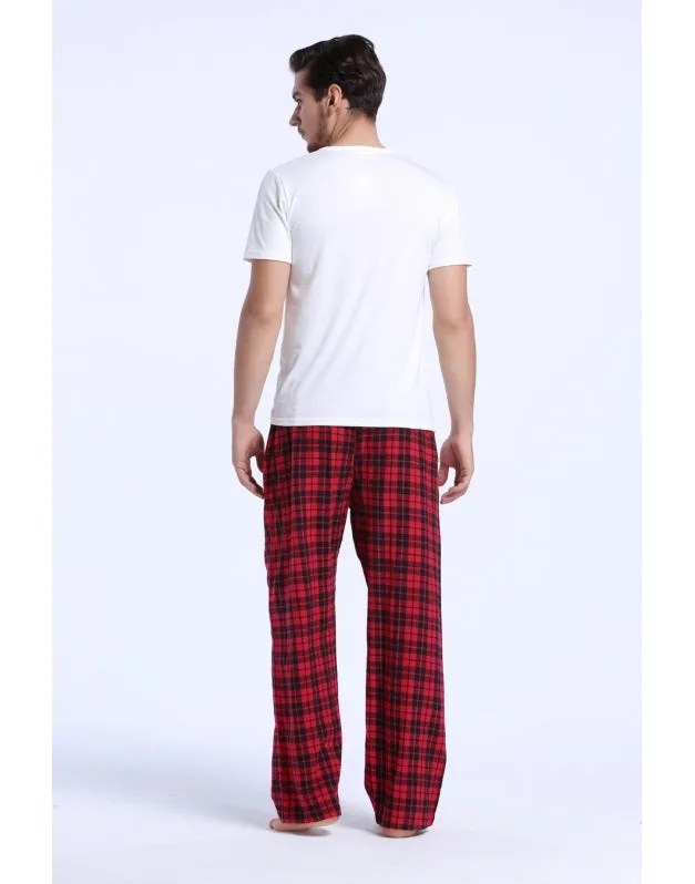 CYZ Men's 100% Cotton Super Soft Flannel Plaid Pajama Pants