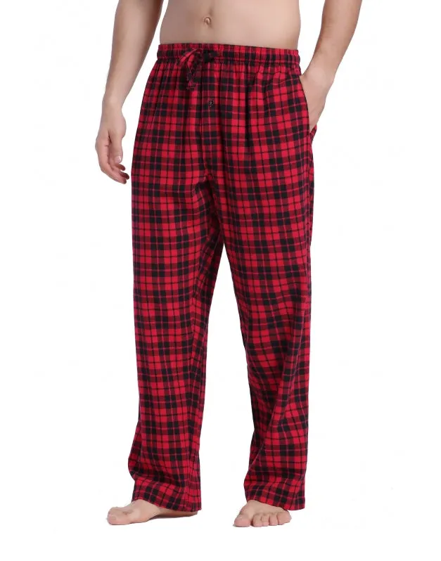 CYZ Men's 100% Cotton Super Soft Flannel Plaid Pajama Pants