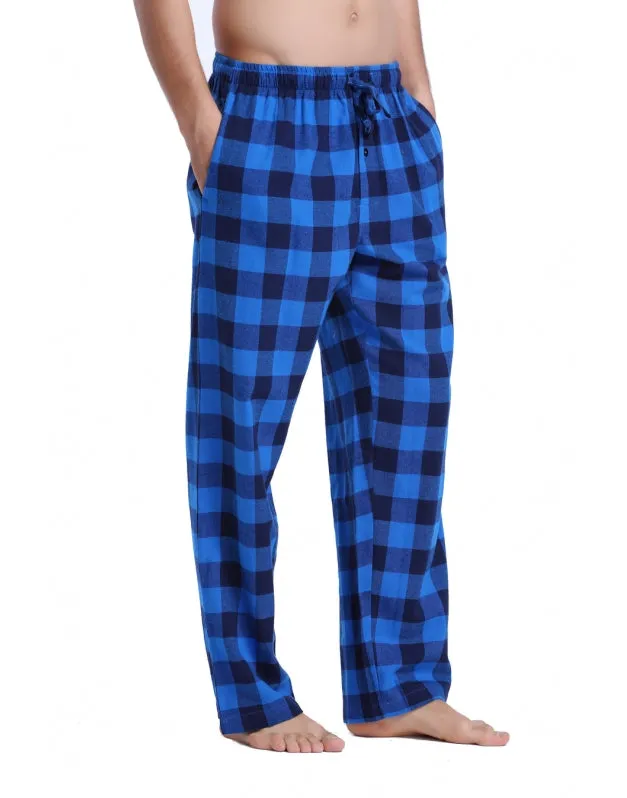 CYZ Men's 100% Cotton Super Soft Flannel Plaid Pajama Pants