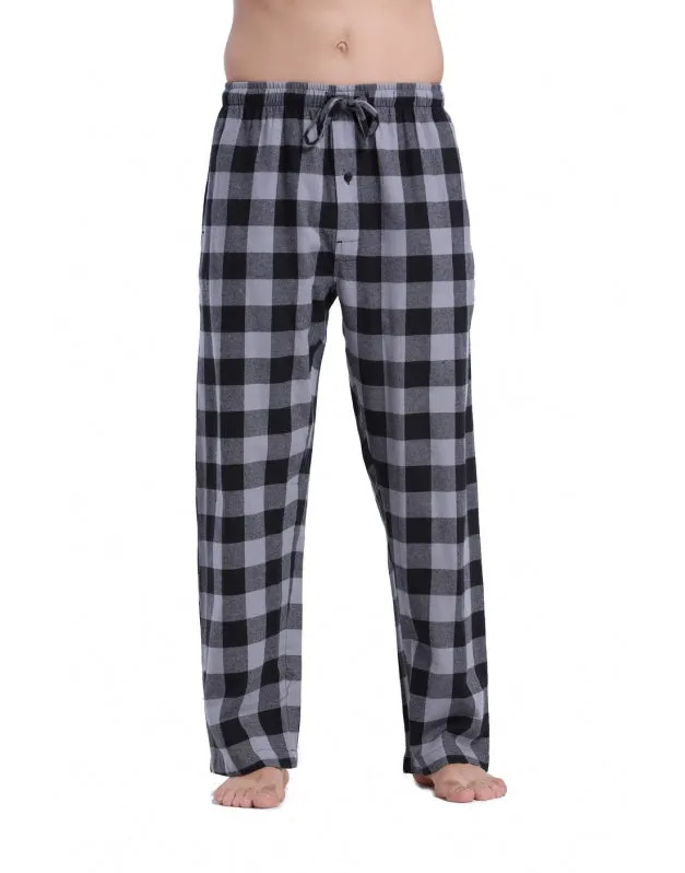 CYZ Men's 100% Cotton Super Soft Flannel Plaid Pajama Pants