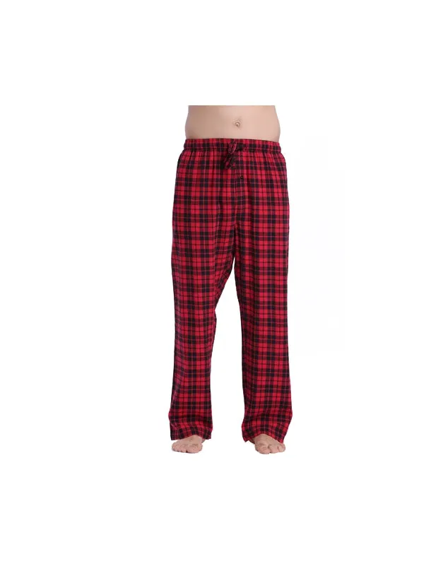 CYZ Men's 100% Cotton Super Soft Flannel Plaid Pajama Pants