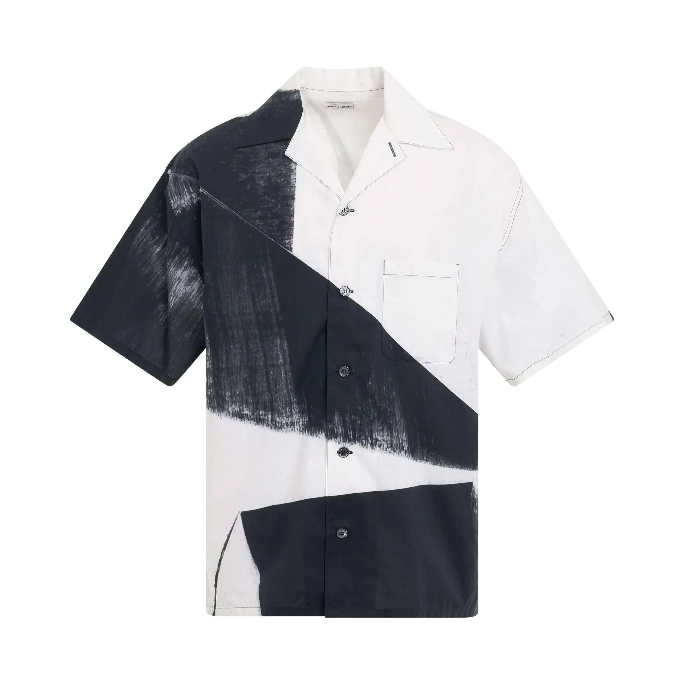 Double Diamond Print Shirt in Black/White