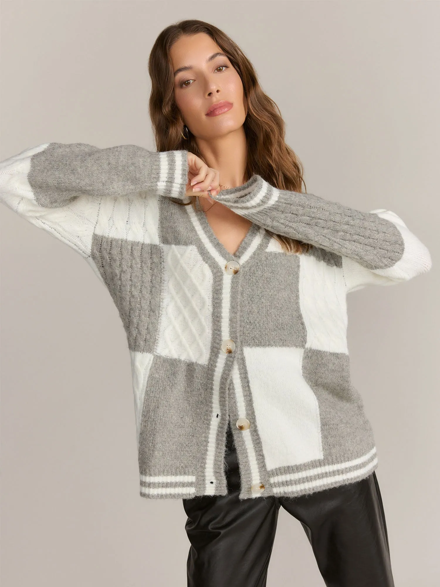 Dreamers Society, INC. Colorblock Button Front Cardigan - Brands We Love