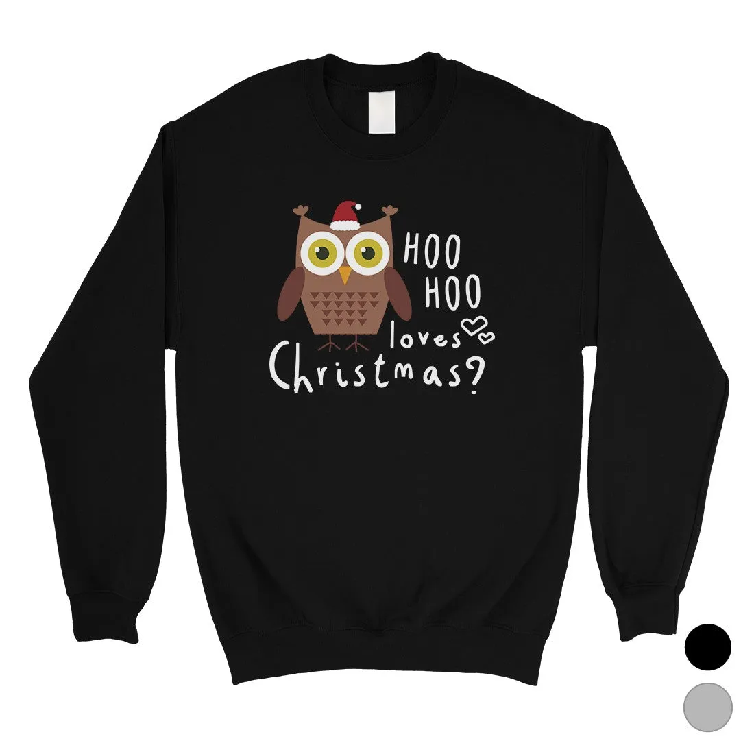 Hoo Christmas Owl Unisex Crewneck Sweatshirt