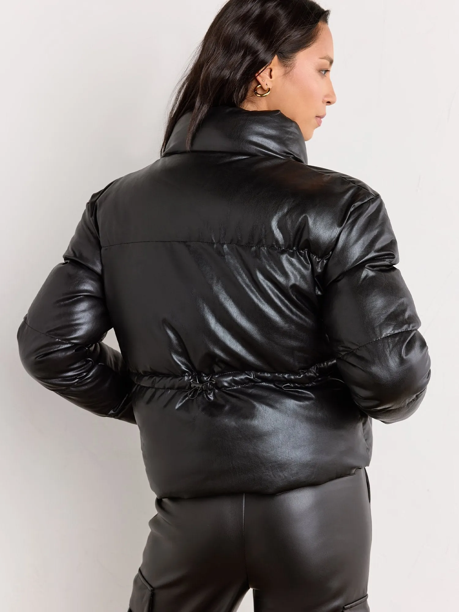 Hyfve Faux Leather Puffer Jacket - Brands We Love