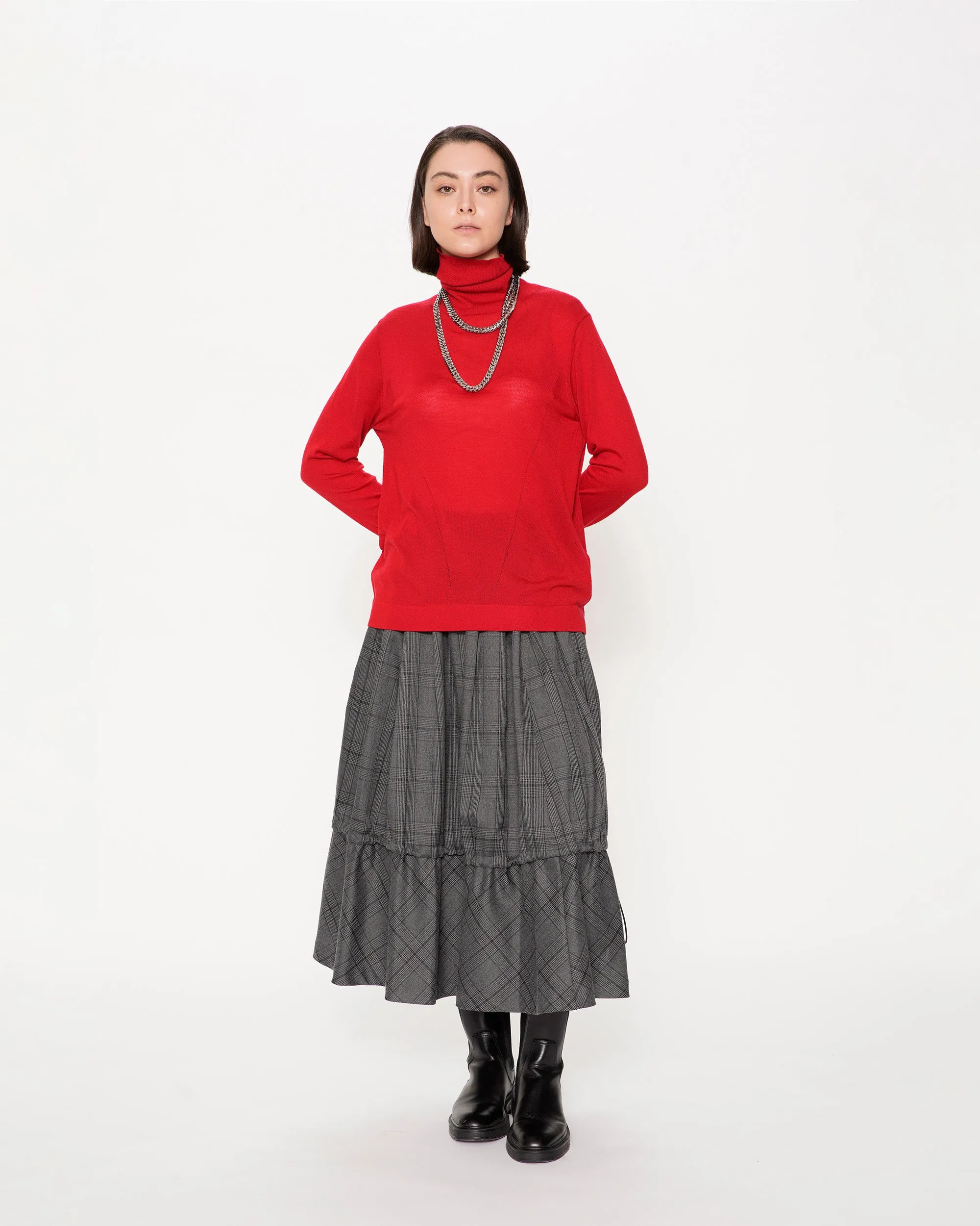 Impression Soft Wool Turtle Neck Inner Knit Top