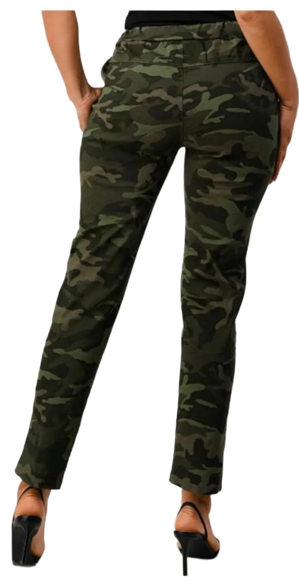 Joggers, camo pants drawstring waist, loose fitting