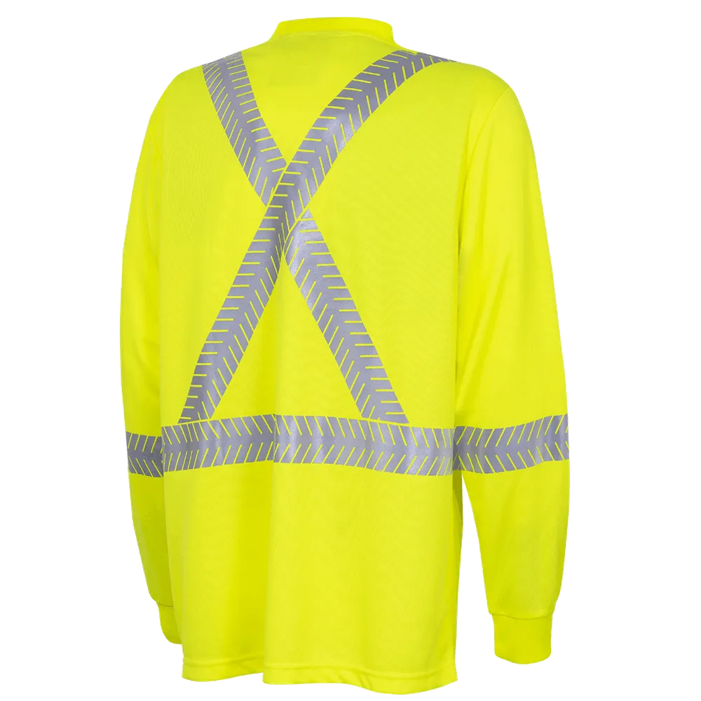 Long-Sleeved Shirt - Pioneer Hi-Viz Coolpass® Long-Sleeved Safety Shirt, 6904A / 6905A