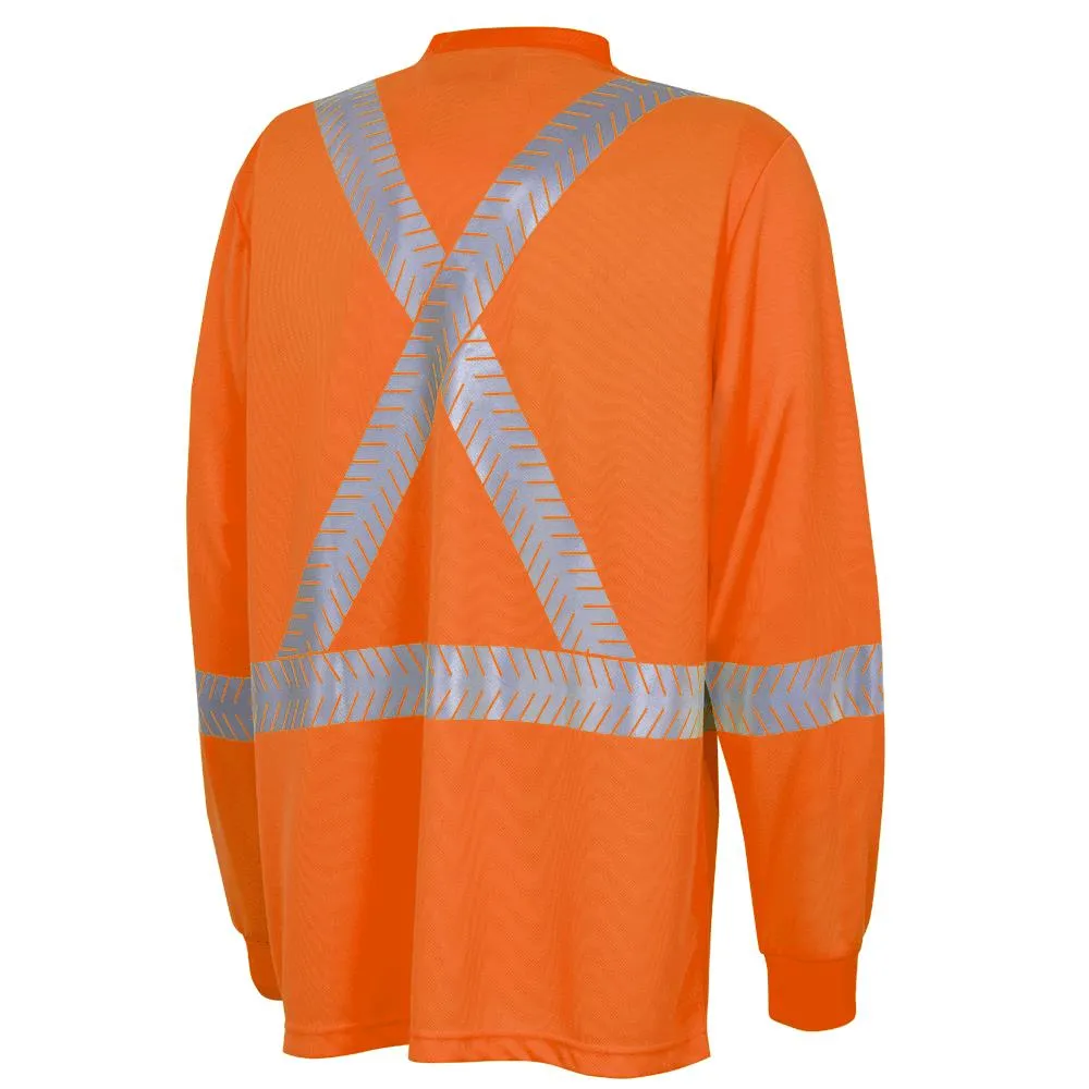 Long-Sleeved Shirt - Pioneer Hi-Viz Coolpass® Long-Sleeved Safety Shirt, 6904A / 6905A