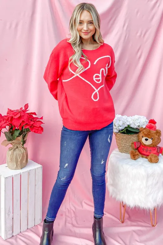 Love Pullover Sweater