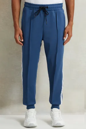 Men Blue Soft Active Pants