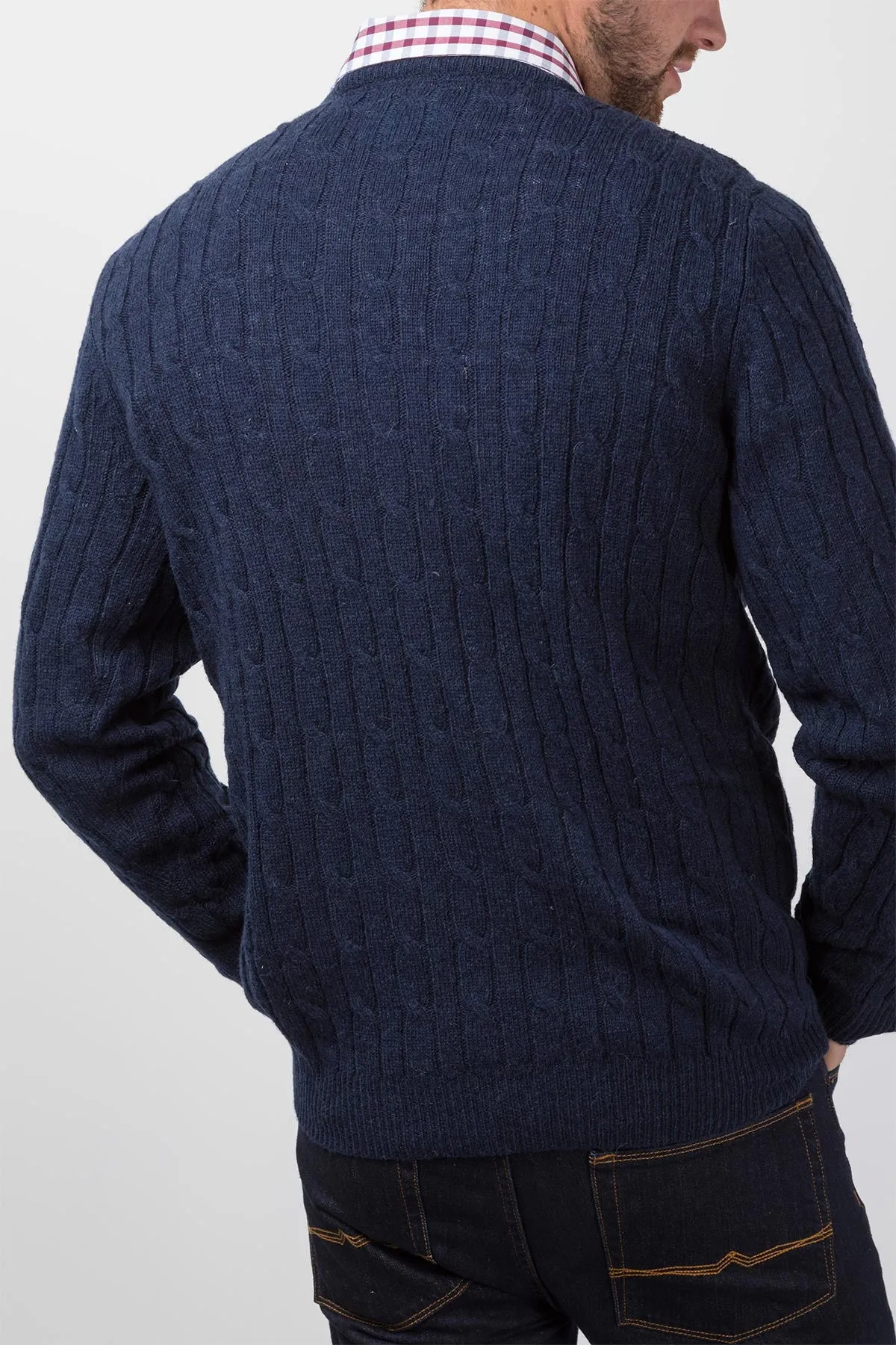 Men's Crew Neck Lambswool Jumper