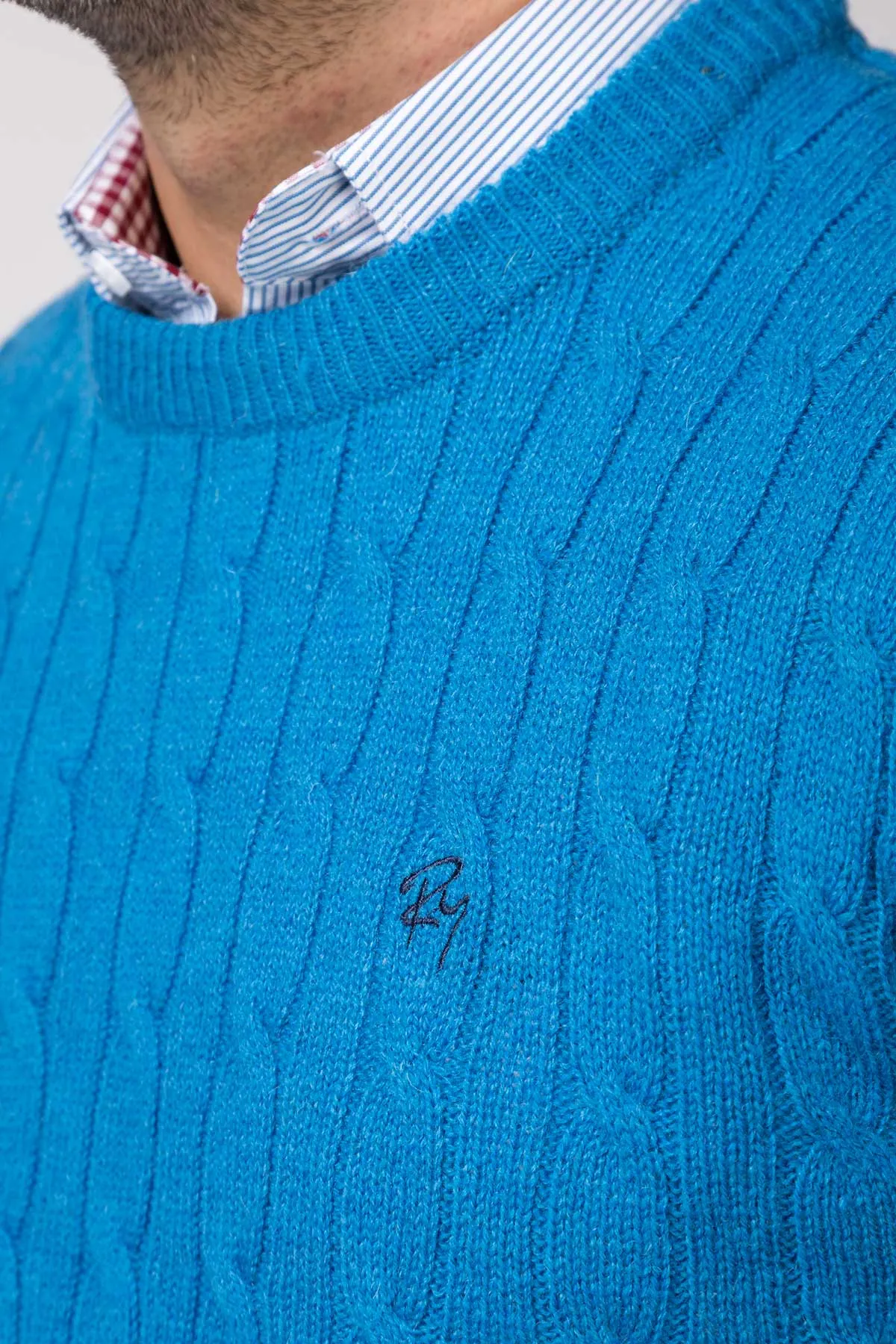 Men's Crew Neck Lambswool Jumper