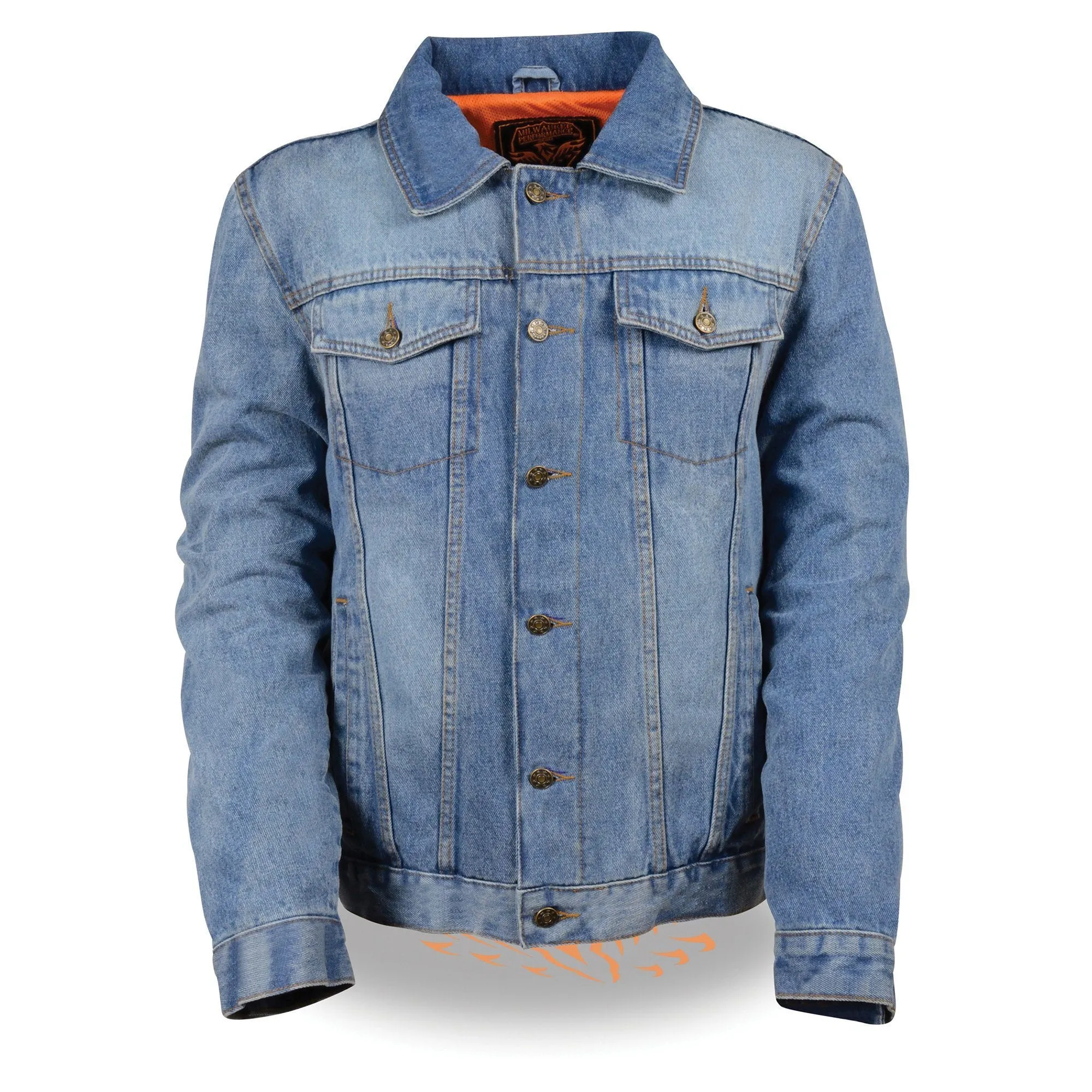 Milwaukee Performance Denim-MDM1015-Men's Classic Blue Denim Jean Pocket Jacket with Gun Pockets