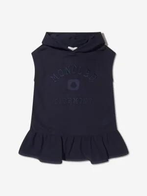 Moncler Enfant Girls Sleeveless Hooded Dress in Navy