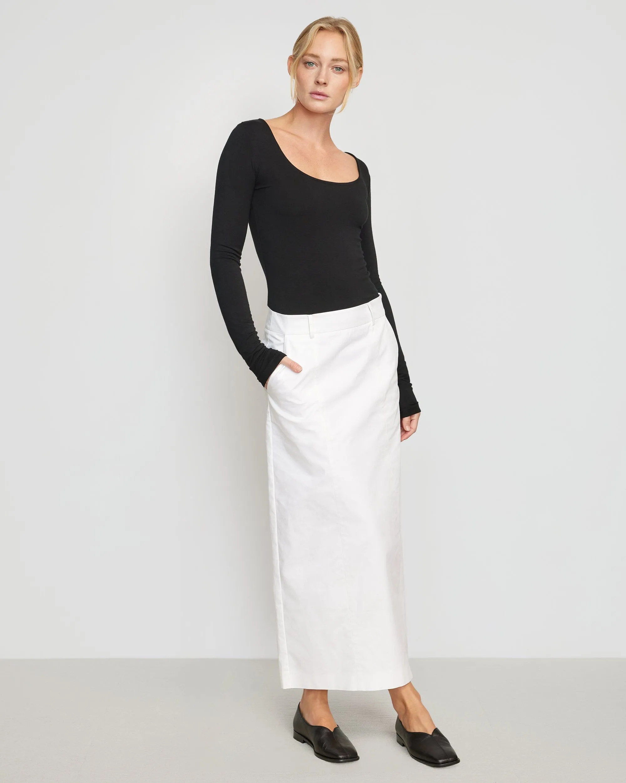 Neve Double Front Seam Skirt