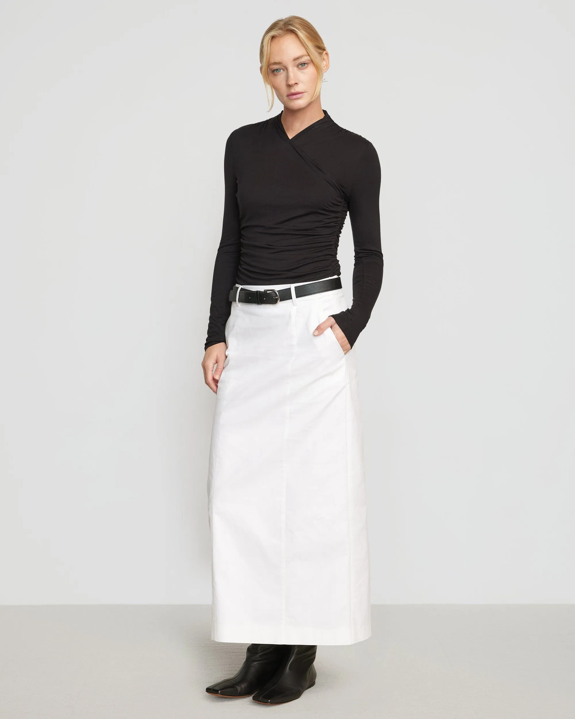 Neve Double Front Seam Skirt