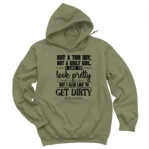 Not A Tom Boy Not A Girly Girl Black Print Hoodies & Long Sleeves