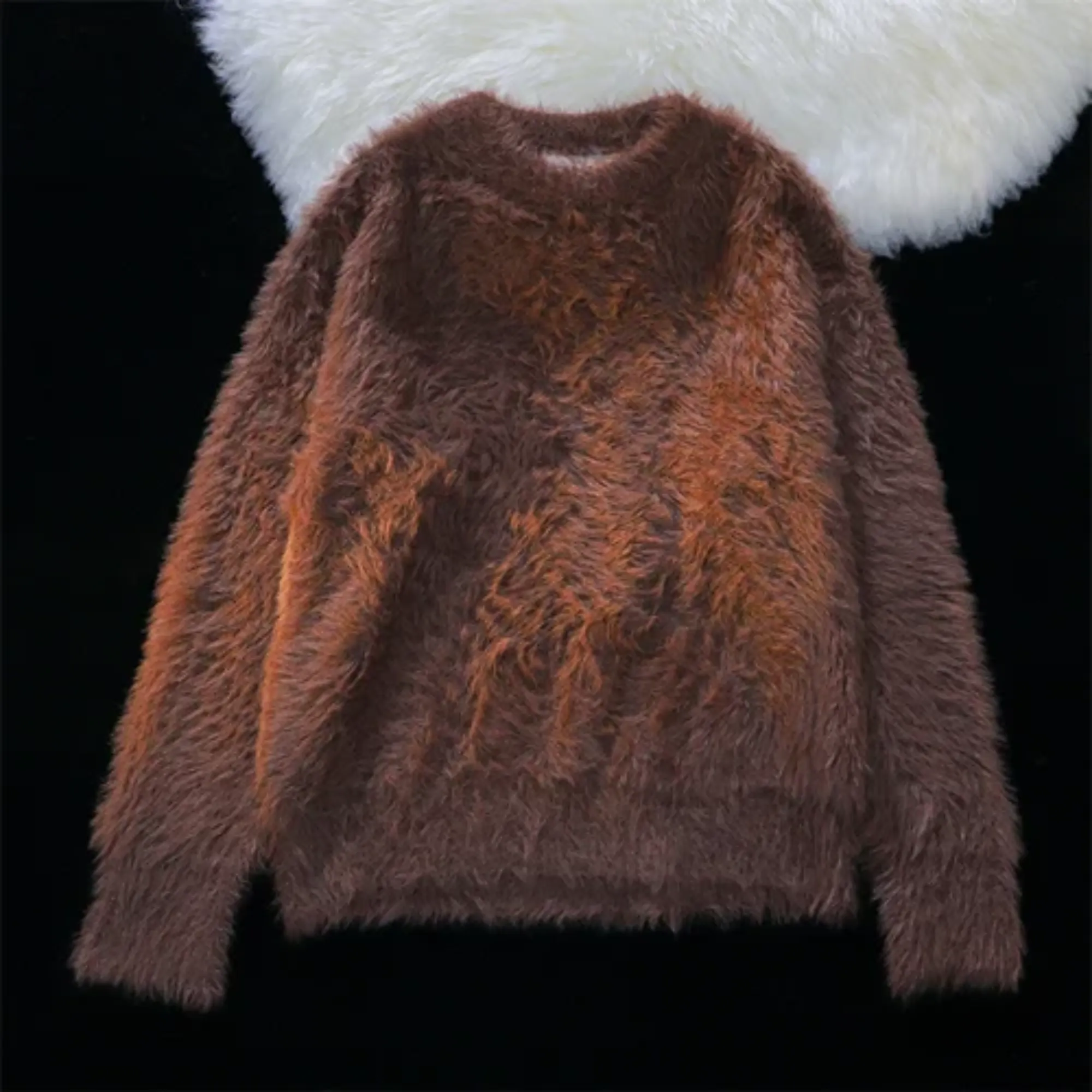 Pre Order:  Fur Loose Knit Sweater