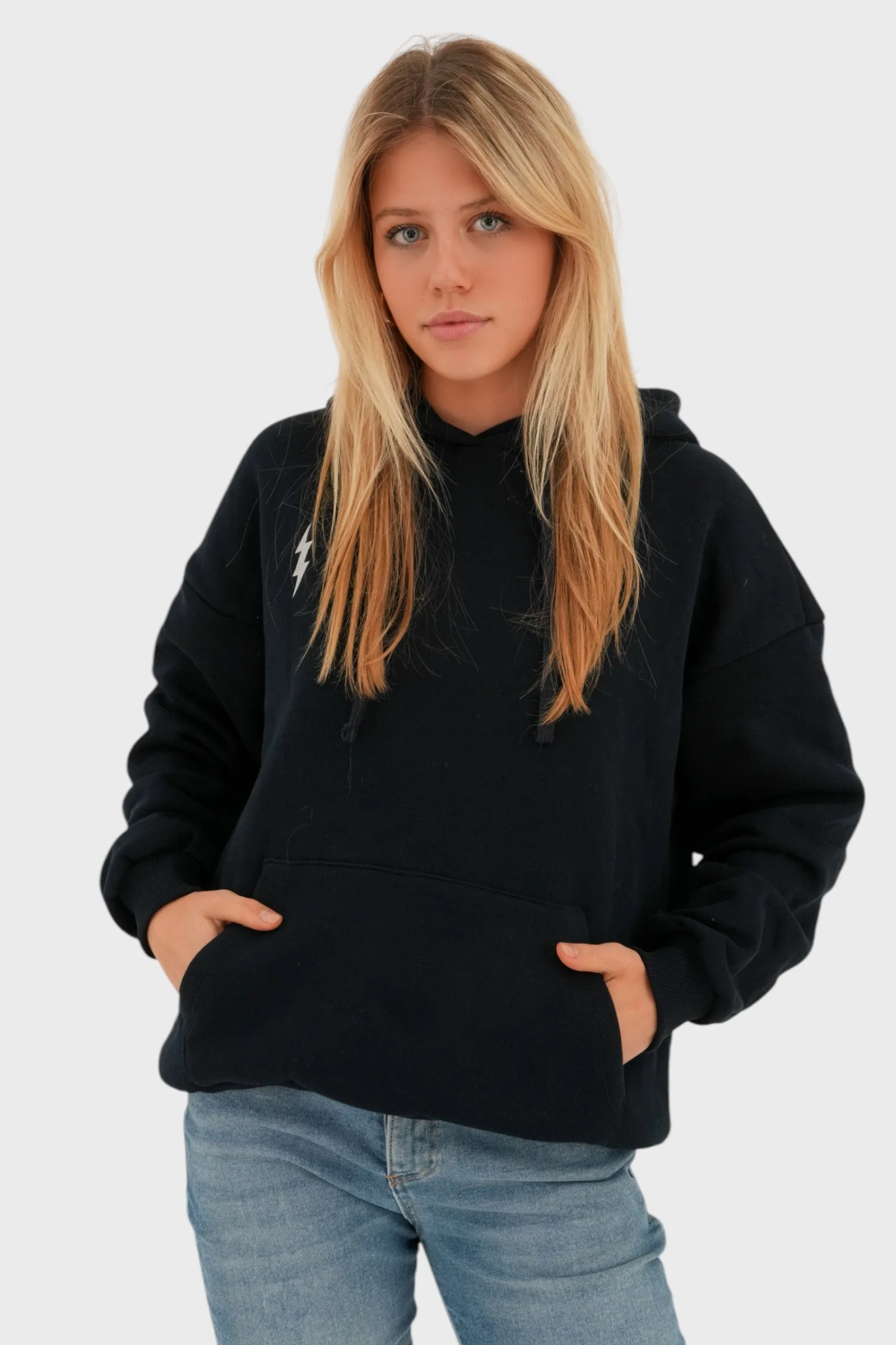 "Rock" hoodie navy