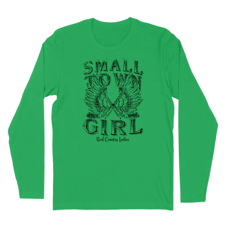 Small Town Girl Black Print Hoodies & Long Sleeves