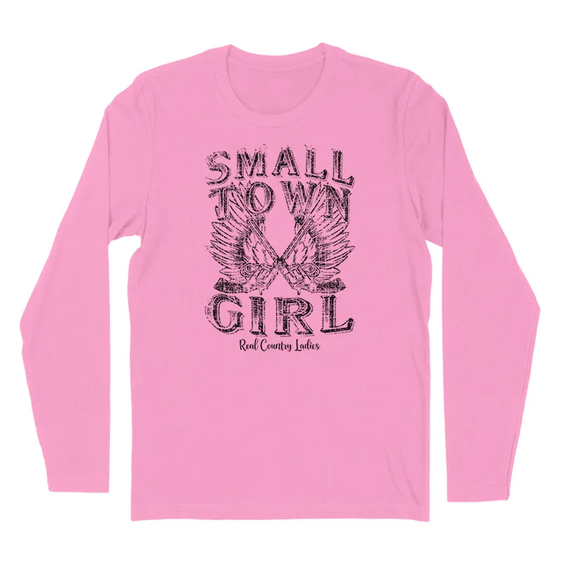 Small Town Girl Black Print Hoodies & Long Sleeves