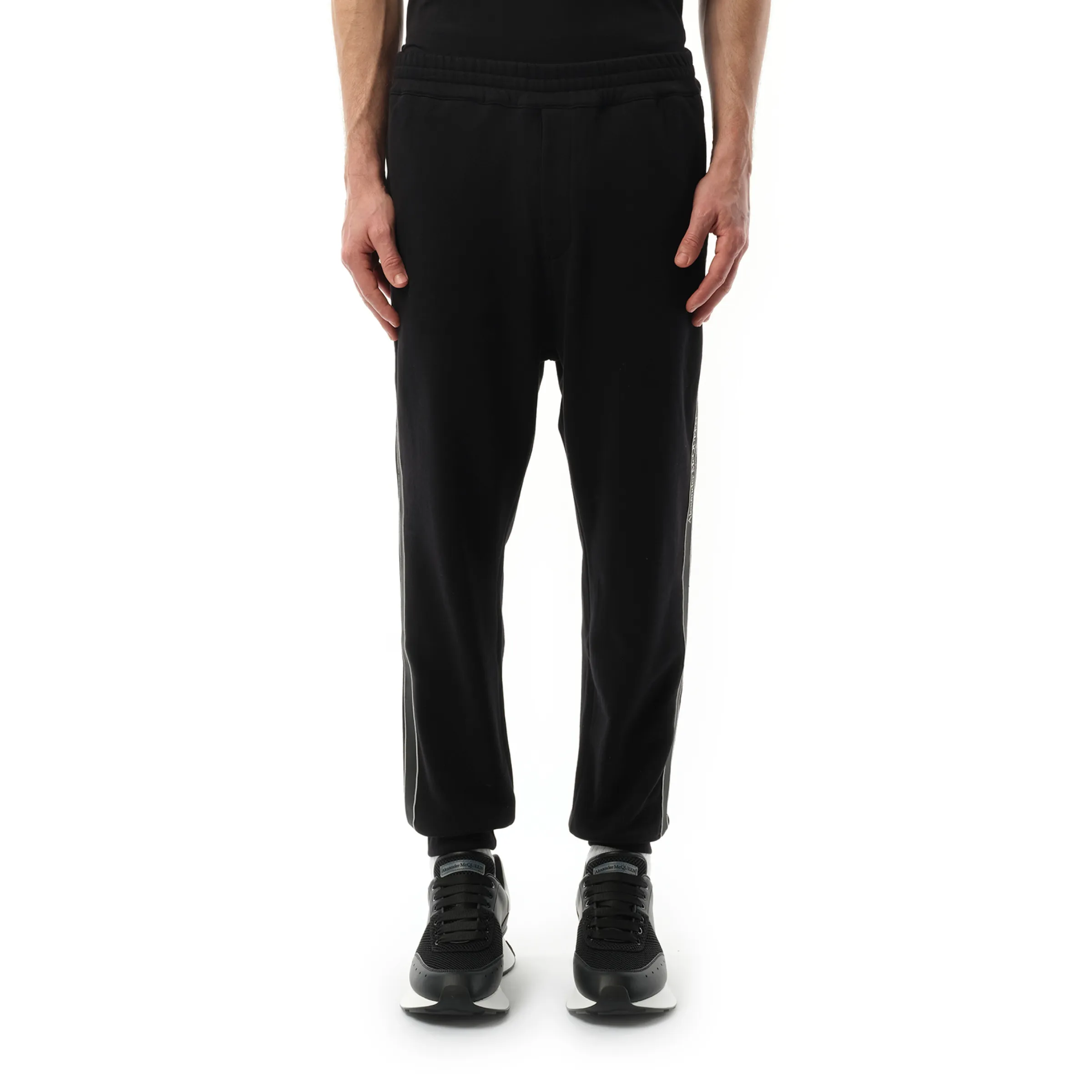 Tape Jogger in Black/Black