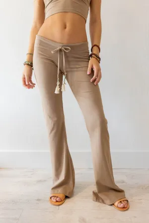 Taupe Flare Pants