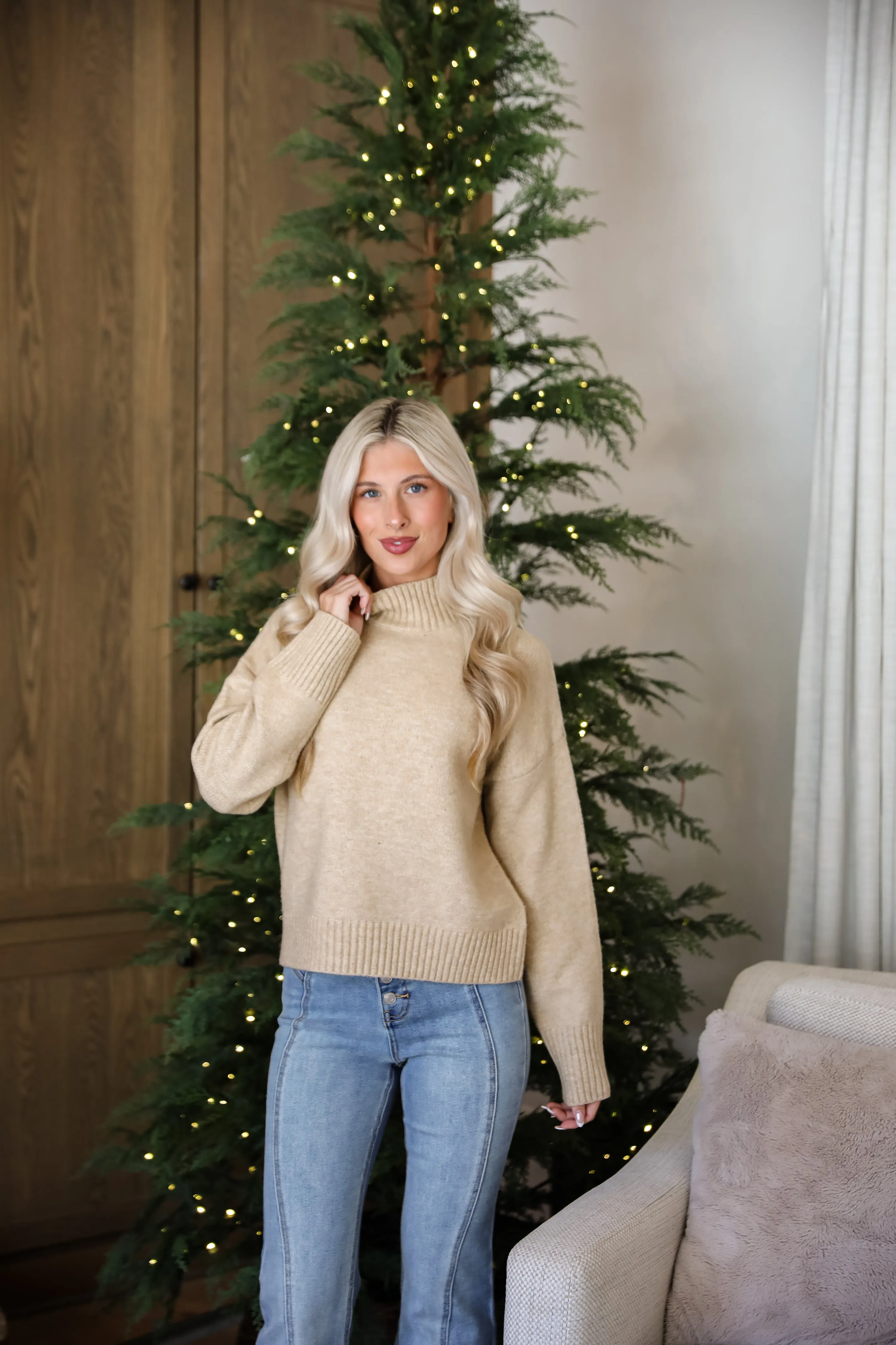 Truly Iconic Taupe Sweater - DOORBUSTER