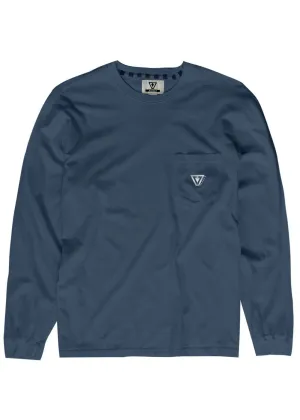 Vissla Established Premium L/S Tee-Navy