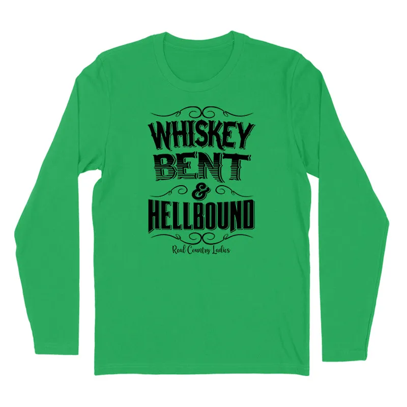 Whiskey Bent And Hellbound Black Print Hoodies & Long Sleeves