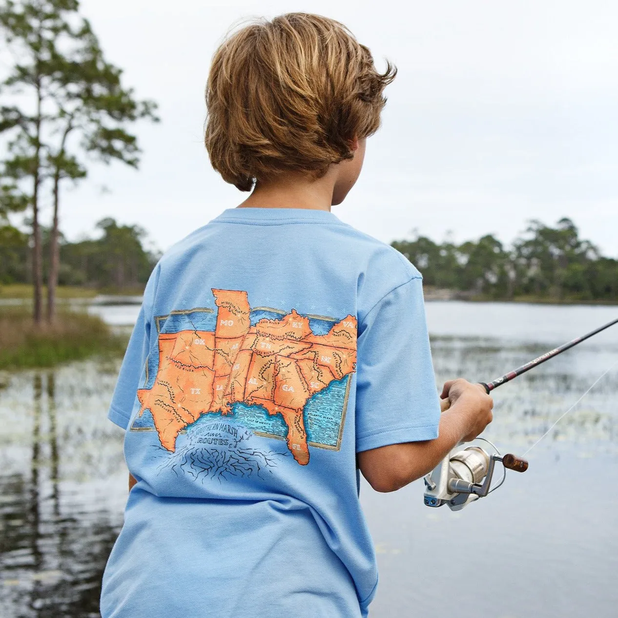 Youth River Route Collection Tee - The South